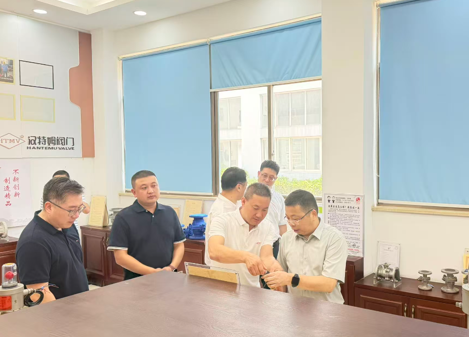 丽水市副市长周和平赴青田浙江汉特姆阀门有限公司调研企业发展情况